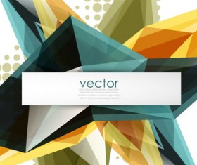 Sharp polygon abstract background vectors 07