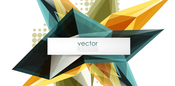 Sharp polygon abstract background vectors 07