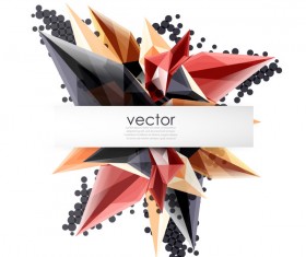 Sharp polygon abstract background vectors 09