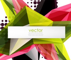 Sharp polygon abstract background vectors 10