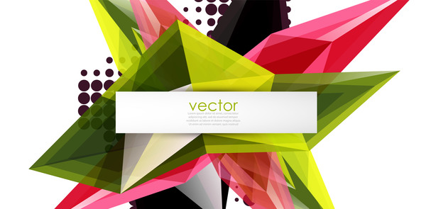 Sharp polygon abstract background vectors 10