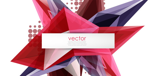 Sharp polygon abstract background vectors 11