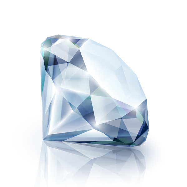 Shining diamond vector illustration 02