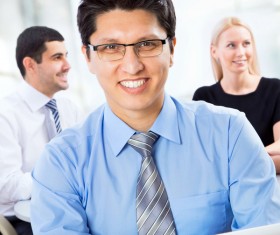 Smiling male business person Stock Photo