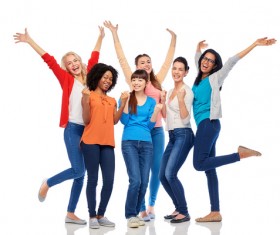 Smiling women of different nationalities Stock Photo 10