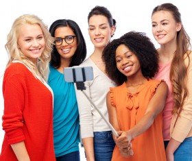 Smiling women of different nationalities Stock Photo 18