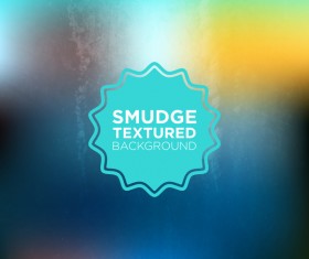 Smudge textured background vector 01