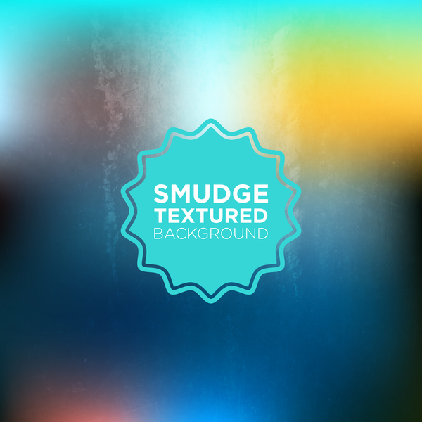 Smudge textured background vector 01