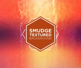 Smudge textured background vector 04