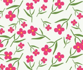 Spring flower seamless pattern vector material 03
