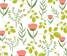 Spring flower seamless pattern vector material 04