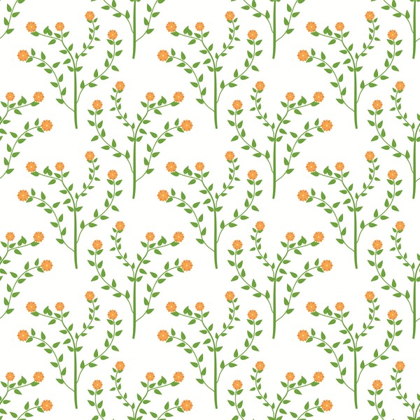 Spring flower seamless pattern vector material 06