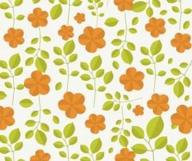 Spring flower seamless pattern vector material 08