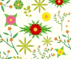 Spring seamless pattern design vectors 01