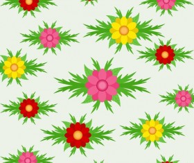Spring seamless pattern design vectors 02