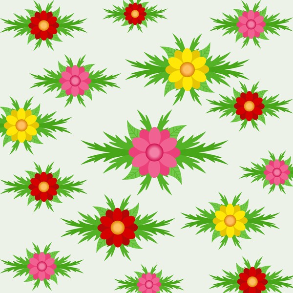 Spring seamless pattern design vectors 02