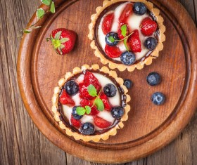 Strawberry and blueberry decorated fruit tart Stock Photo 15