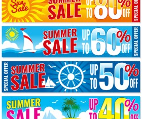 Summer sale special offer vectors 02