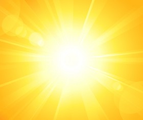 Sun light with ornage background vector 02