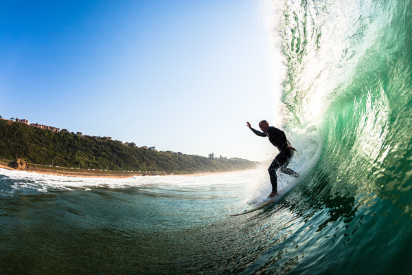 Surfing wave man Stock Photo 02