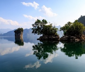Vietnam three Seas Lake Scenery Stock Photo