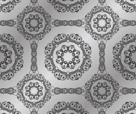 Vintage seamless pattern damask wallpaper vector