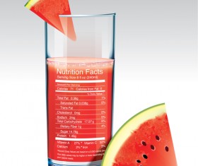 Watermelon juice vector