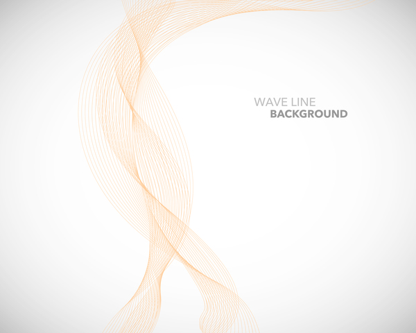 Wave line background design elements vector 02
