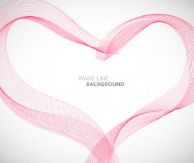 Wave line background design elements vector 05