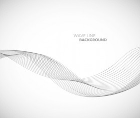 Wave line background design elements vector 09