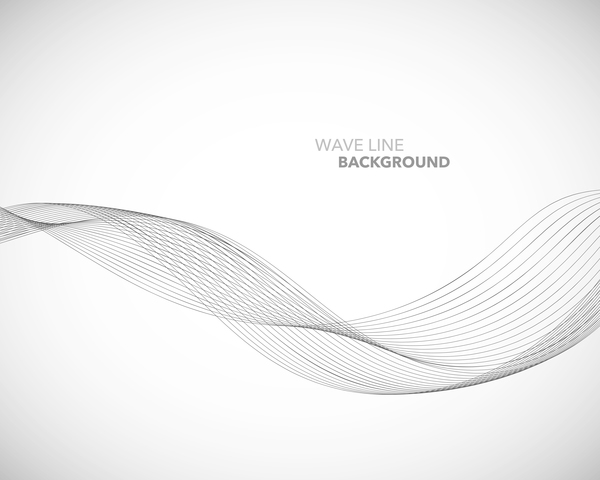 Wave line background design elements vector 09