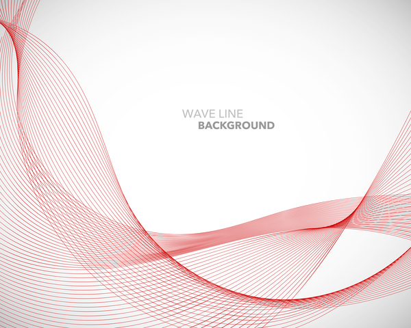Wave line background design elements vector 11