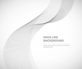Wave line background design elements vector 13