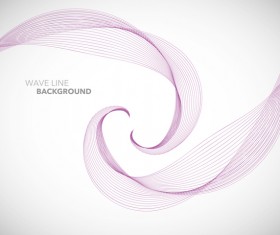 Wave line background design elements vector 17