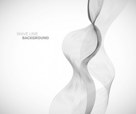 Wave line background design elements vector 18