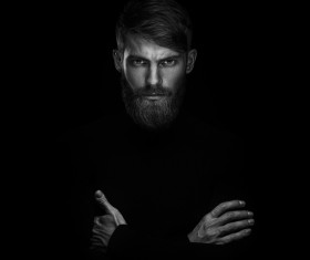 Wear a beard young man Stock Photo 05