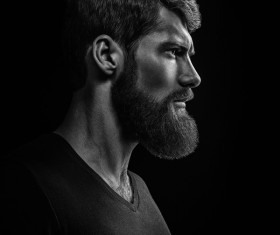 Wear a beard young man Stock Photo 11