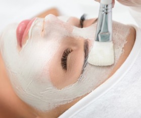 Woman doing skin care Stock Photo 05