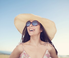 Woman with bright smile Stock Photo 02