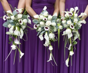 Womans bouquet in hands Stock Photo 02