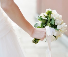 Womans bouquet in hands Stock Photo 05
