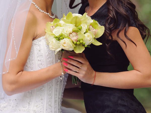 Womans bouquet in hands Stock Photo 08