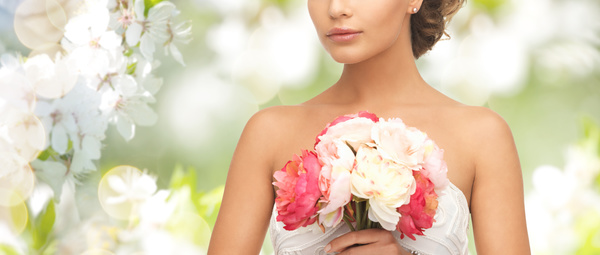 Womans bouquet in hands Stock Photo 10