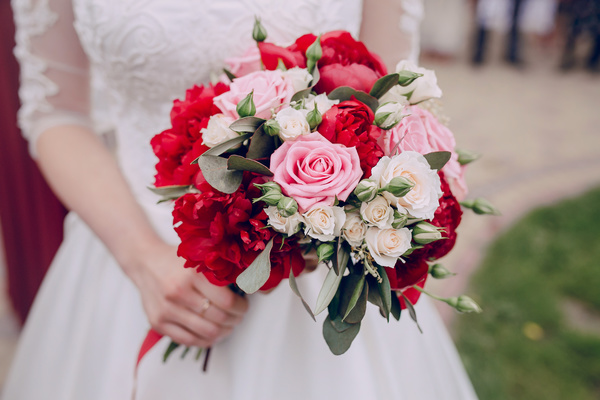 Womans bouquet in hands Stock Photo 13