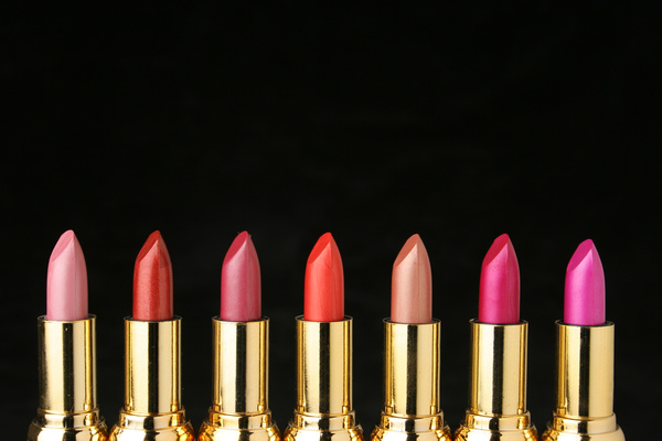 Womens various brand lipstick Stock Photo 01