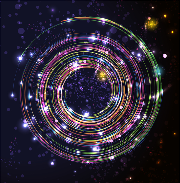 abstract circle background design vector 02