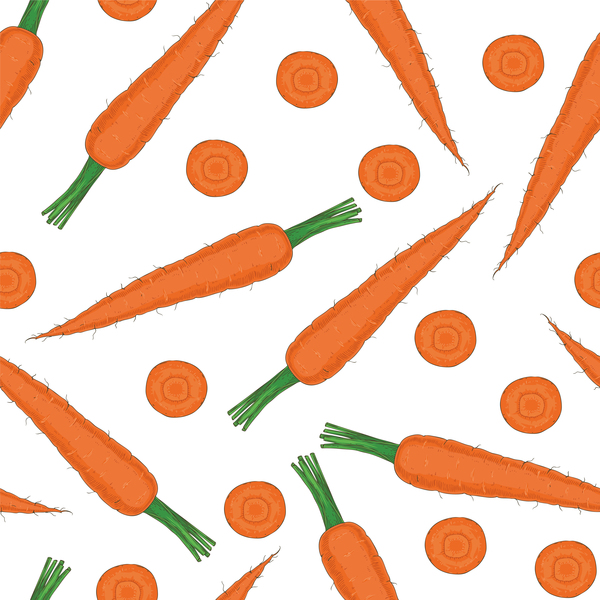 carrot seamless pattern vector 01