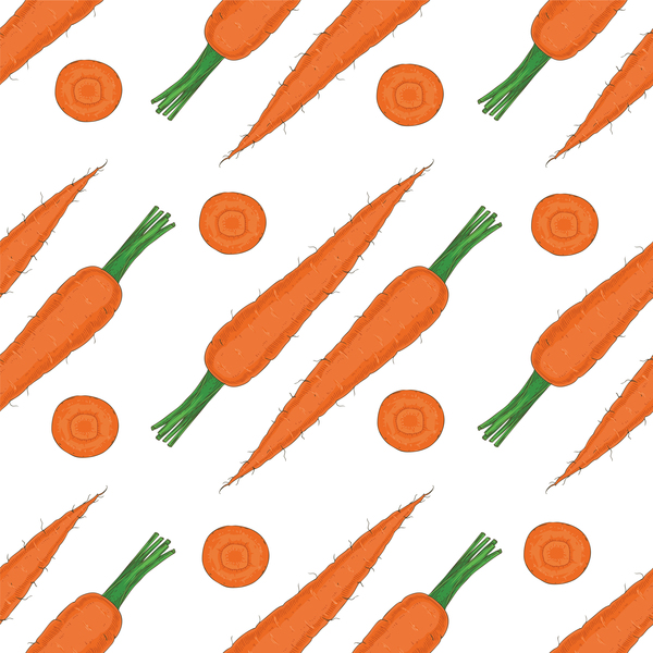 carrot seamless pattern vector 02