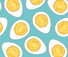 eggs blue seamless pattern vector