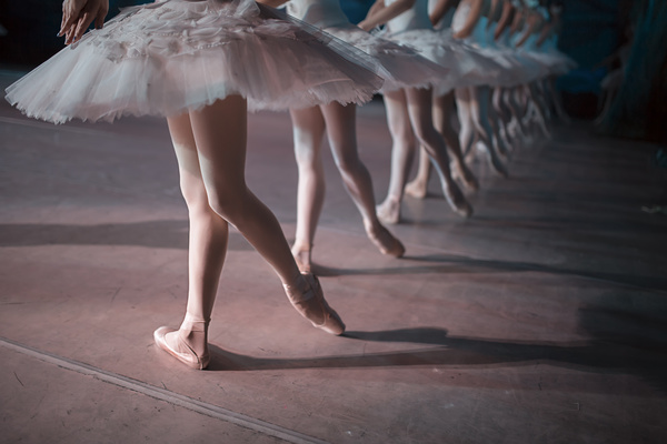 female ballerina on the stage Stock Photo 01